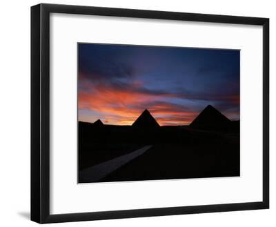 'Pyramids of Giza at Sunset' Photographic Print - Kenneth Garrett | Art.com