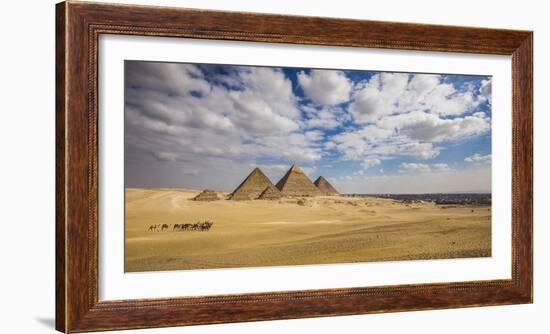 Pyramids of Giza, Giza, Cairo, Egypt-Jon Arnold-Framed Photographic Print