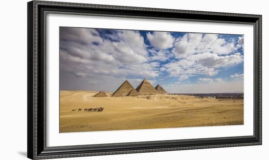 Pyramids of Giza, Giza, Cairo, Egypt-Jon Arnold-Framed Photographic Print