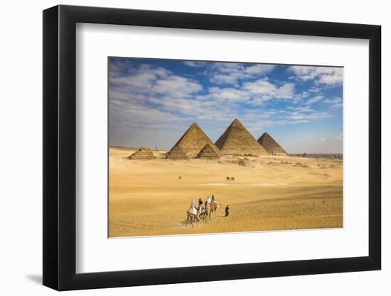 Pyramids of Giza, Giza, Cairo, Egypt-Jon Arnold-Framed Photographic Print