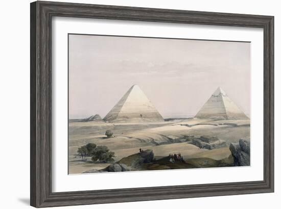 Pyramids of Giza-David Roberts-Framed Giclee Print