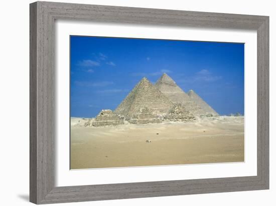 Pyramids of Khufu, Khafre and Mycerinus, Giza, Egypt, C26th Century Bc-CM Dixon-Framed Photographic Print