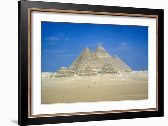 Pyramids of Khufu, Khafre and Mycerinus, Giza, Egypt, C26th Century Bc-CM Dixon-Framed Photographic Print