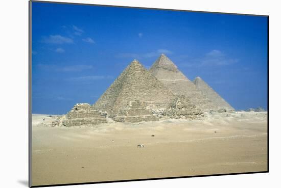 Pyramids of Khufu, Khafre and Mycerinus, Giza, Egypt, C26th Century Bc-CM Dixon-Mounted Photographic Print