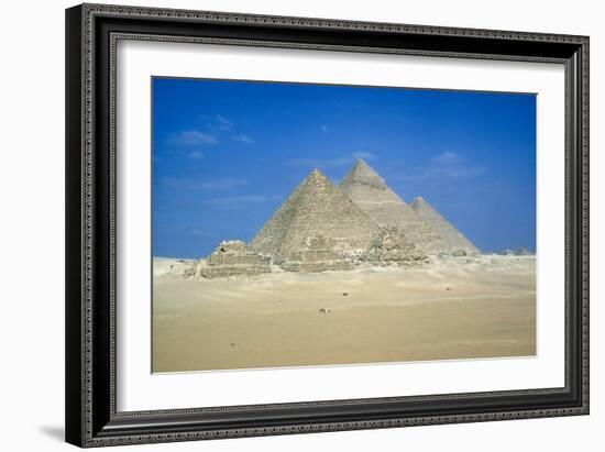 Pyramids of Khufu, Khafre and Mycerinus, Giza, Egypt, C26th Century Bc-CM Dixon-Framed Photographic Print