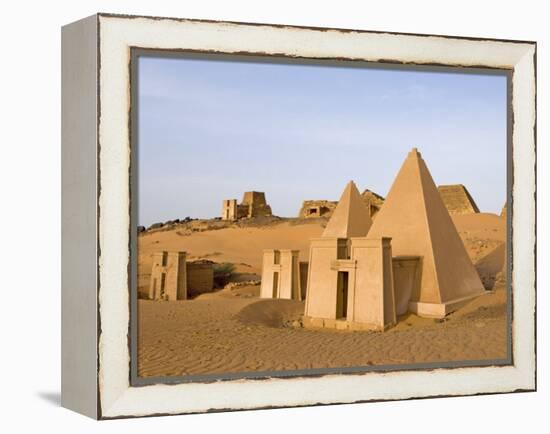 Pyramids of Meroe, Sudan, Africa-De Mann Jean-Pierre-Framed Premier Image Canvas