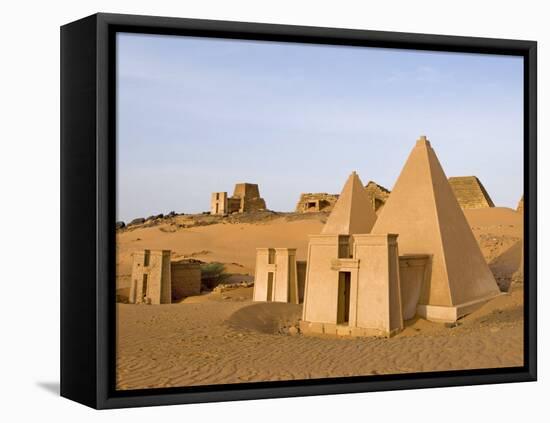 Pyramids of Meroe, Sudan, Africa-De Mann Jean-Pierre-Framed Premier Image Canvas