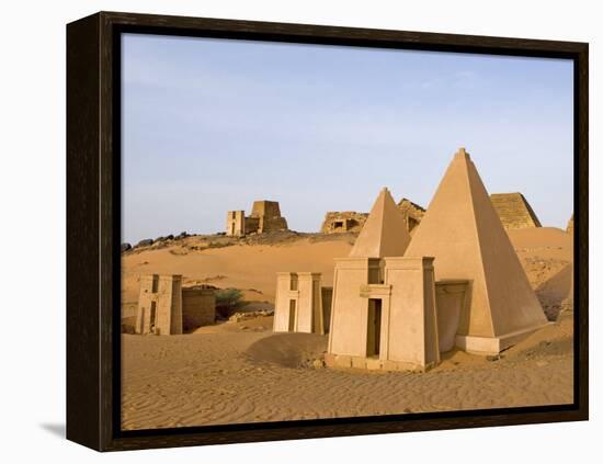 Pyramids of Meroe, Sudan, Africa-De Mann Jean-Pierre-Framed Premier Image Canvas