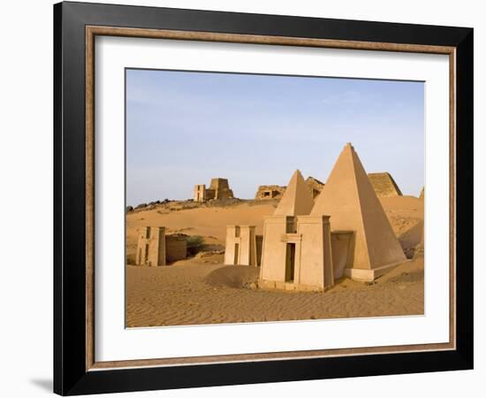 Pyramids of Meroe, Sudan, Africa-De Mann Jean-Pierre-Framed Photographic Print