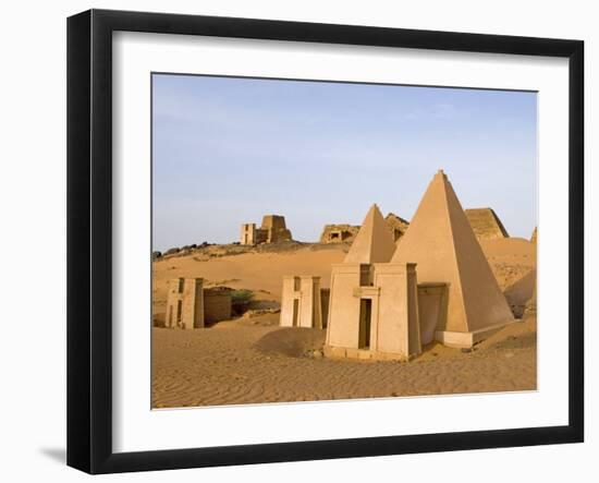 Pyramids of Meroe, Sudan, Africa-De Mann Jean-Pierre-Framed Photographic Print