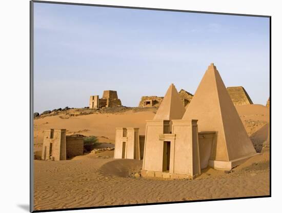 Pyramids of Meroe, Sudan, Africa-De Mann Jean-Pierre-Mounted Photographic Print