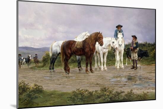 Pyrenees Farmers Market Bound, 1884-Rosa Bonheur-Mounted Giclee Print