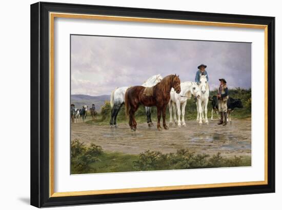 Pyrenees Farmers Market Bound, 1884-Rosa Bonheur-Framed Giclee Print