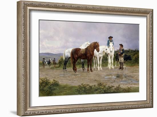 Pyrenees Farmers Market Bound-Rosa Bonheur-Framed Giclee Print