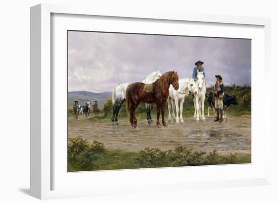 Pyrenees Farmers Market Bound-Rosa Bonheur-Framed Giclee Print