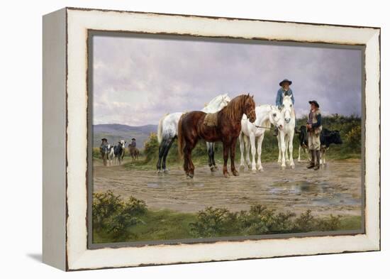 Pyrenees Farmers Market Bound-Rosa Bonheur-Framed Premier Image Canvas