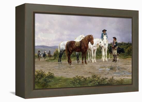 Pyrenees Farmers Market Bound-Rosa Bonheur-Framed Premier Image Canvas