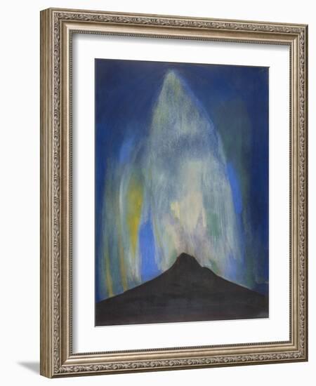 Pyrotechnic Fires, 1919 (Pastel on Paper)-Joseph Stella-Framed Giclee Print