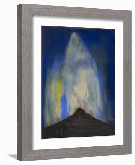 Pyrotechnic Fires, 1919 (Pastel on Paper)-Joseph Stella-Framed Giclee Print