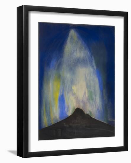 Pyrotechnic Fires, 1919 (Pastel on Paper)-Joseph Stella-Framed Giclee Print