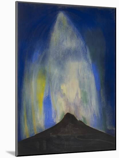 Pyrotechnic Fires, 1919 (Pastel on Paper)-Joseph Stella-Mounted Giclee Print