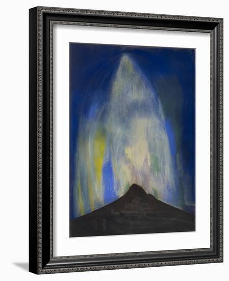 Pyrotechnic Fires, 1919 (Pastel on Paper)-Joseph Stella-Framed Giclee Print