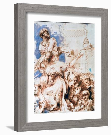 Pyrrha, C1635-1670-Giovanni Benedetto Castiglione-Framed Giclee Print