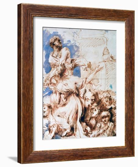 Pyrrha, C1635-1670-Giovanni Benedetto Castiglione-Framed Giclee Print