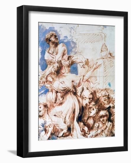 Pyrrha, C1635-1670-Giovanni Benedetto Castiglione-Framed Giclee Print