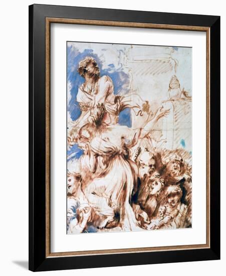 Pyrrha, C1635-1670-Giovanni Benedetto Castiglione-Framed Giclee Print