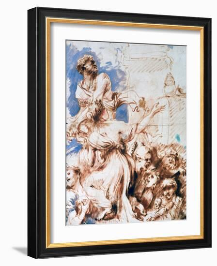 Pyrrha, C1635-1670-Giovanni Benedetto Castiglione-Framed Giclee Print