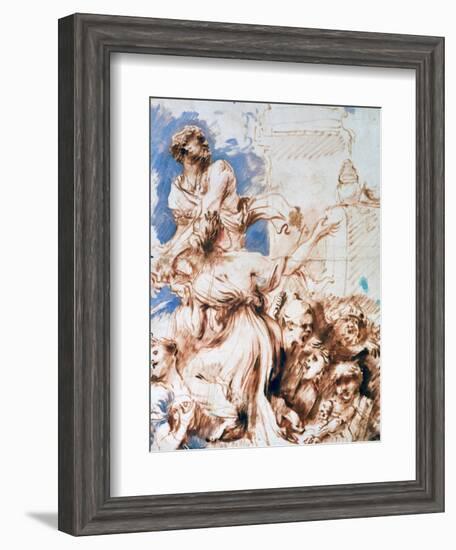 Pyrrha, C1635-1670-Giovanni Benedetto Castiglione-Framed Giclee Print