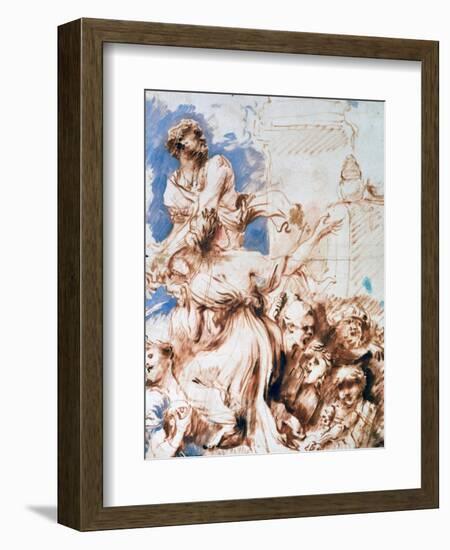 Pyrrha, C1635-1670-Giovanni Benedetto Castiglione-Framed Giclee Print