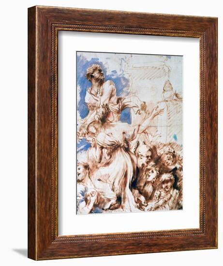 Pyrrha, C1635-1670-Giovanni Benedetto Castiglione-Framed Giclee Print