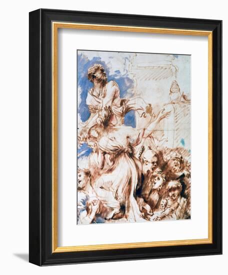 Pyrrha, C1635-1670-Giovanni Benedetto Castiglione-Framed Giclee Print