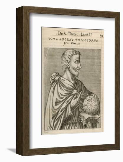 Pythagoras Greek Philosopher and Mathematician-Andre Thevet-Framed Photographic Print