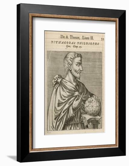 Pythagoras Greek Philosopher and Mathematician-Andre Thevet-Framed Photographic Print