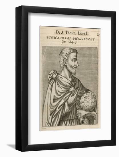 Pythagoras Greek Philosopher and Mathematician-Andre Thevet-Framed Photographic Print