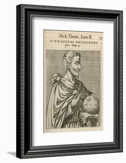 Pythagoras Greek Philosopher and Mathematician-Andre Thevet-Framed Photographic Print