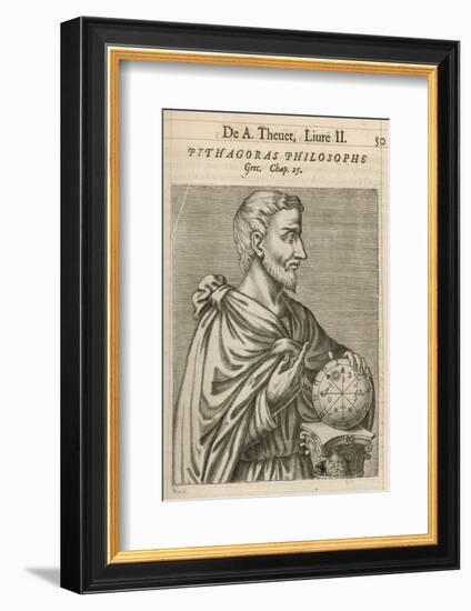 Pythagoras Greek Philosopher and Mathematician-Andre Thevet-Framed Photographic Print