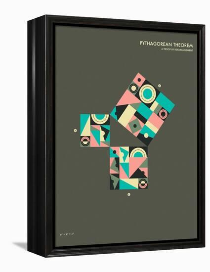 Pythagorean Theorem: A Proof by Rearrangement-Jazzberry Blue-Framed Stretched Canvas