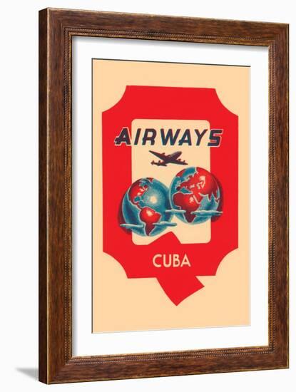 Q Airways Cuba-null-Framed Art Print