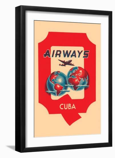 Q Airways Cuba-null-Framed Art Print