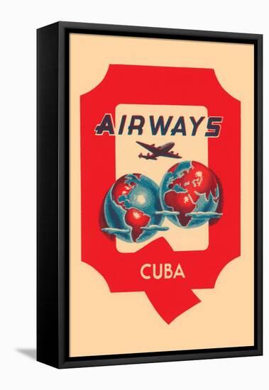 Q Airways Cuba-null-Framed Stretched Canvas