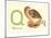 Q is for Quail-null-Mounted Art Print