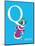 Q is for Queen (blue)-Theodor (Dr. Seuss) Geisel-Mounted Art Print