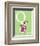 Q is for Queen (green)-Theodor (Dr. Seuss) Geisel-Framed Art Print