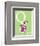 Q is for Queen (green)-Theodor (Dr. Seuss) Geisel-Framed Art Print