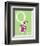 Q is for Queen (green)-Theodor (Dr. Seuss) Geisel-Framed Art Print