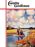 "Hunting from a Boat in the Marsh," Country Gentleman Cover, November 1, 1939-Q. Marks-Giclee Print